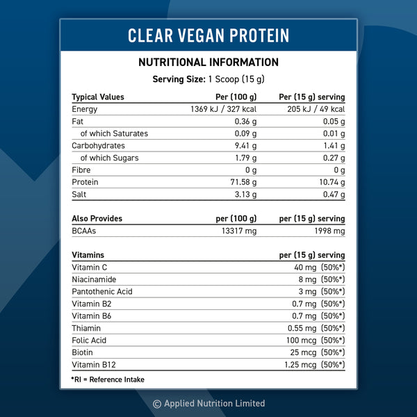 Clear Vegan Protein (40 servings)