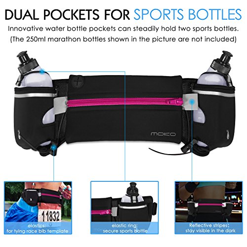 Running Waist Belt + 2x 200mL Bottles